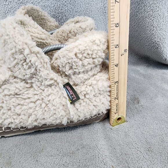 L.L. Bean Shoes Womens Size 10 Cream Cozy Shearling Slippers - Picture 3 of 12